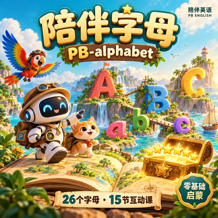 陪伴字母 PB-alphabet 教材封面